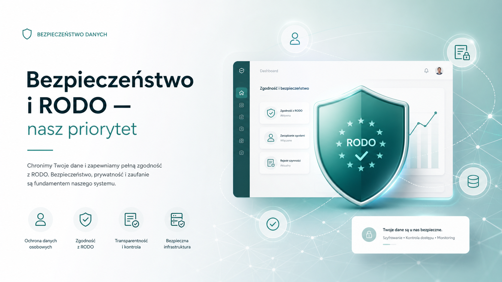 🔒 Bezpieczeństwo i RODO — nasz priorytet